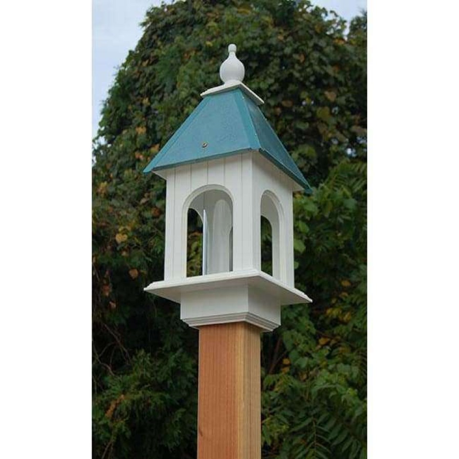 * A Wing And A Prayer Camellia Bird Feeder With Verdigris Roof | Bird Feeders