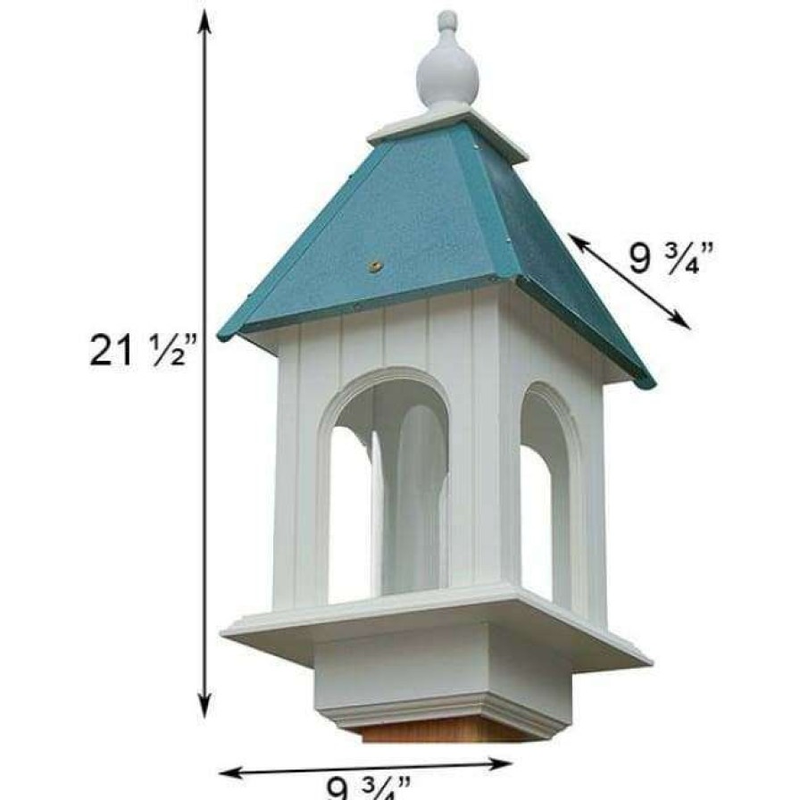 * A Wing And A Prayer Camellia Bird Feeder With Verdigris Roof | Bird Feeders