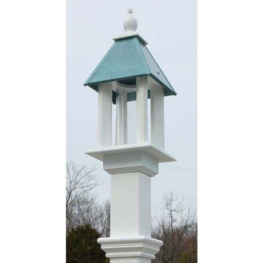 * A Wing And A Prayer Decorative Feeders Pavilion Bird Feeder With Verdigris Roof | Bird Feeders