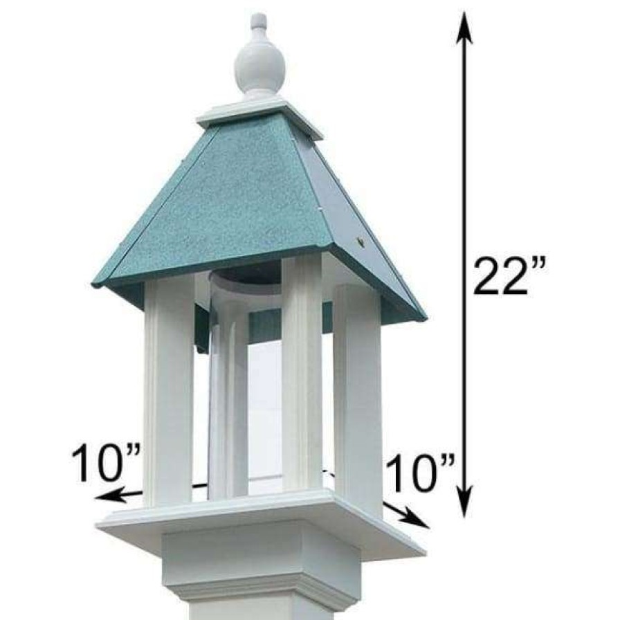 * A Wing And A Prayer Decorative Feeders Pavilion Bird Feeder With Verdigris Roof | Bird Feeders