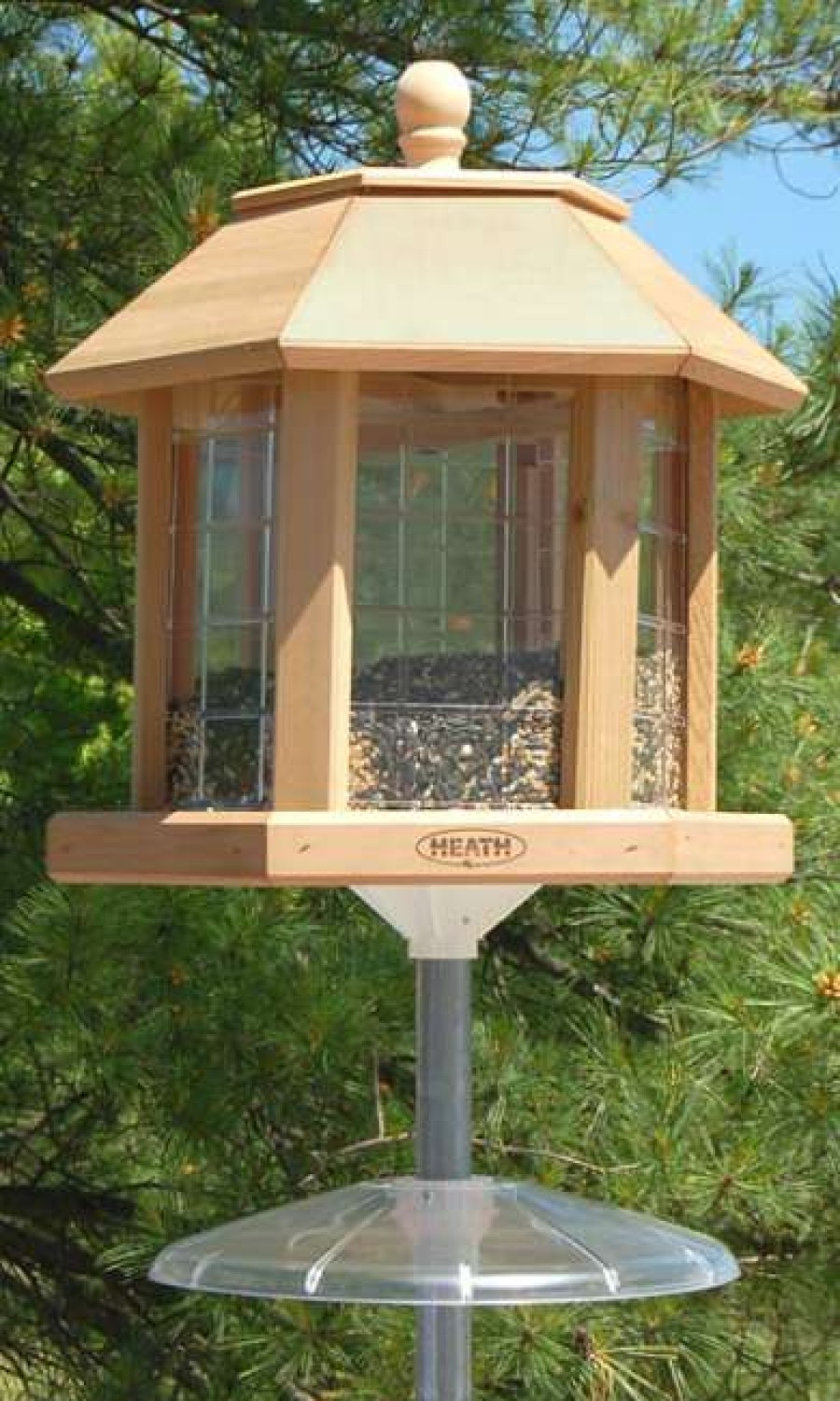 * Heath Mfg Post / Pole Mounted Feeders Le Grande Gazebo Bird Feeder Combo | Bird Feeders