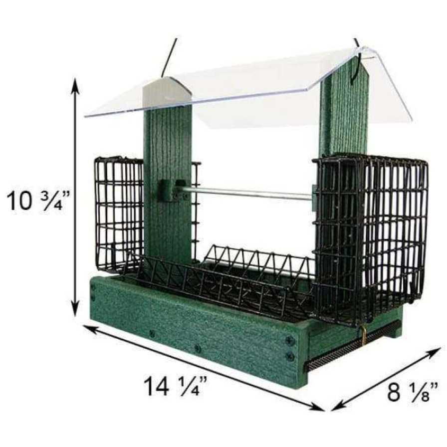 * Woodlink Audubon Going Green 5-In-1 Green Bird Feeder | Bird Feeders