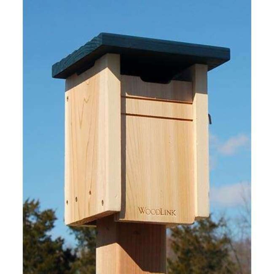 * Woodlink Cedar Swallow Or Bluebird House With Blue Roof | Bird Houses