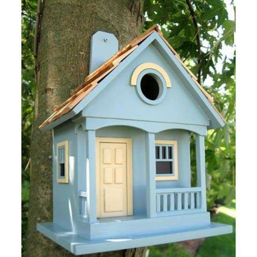 * Home Bazaar Pacific Grove Light Blue Bird House Decorative Houses | Bird Houses