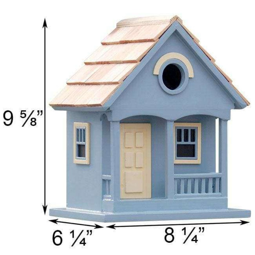 * Home Bazaar Pacific Grove Light Blue Bird House Decorative Houses | Bird Houses