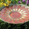 * Achla Standing Bird Baths Red African Daisy Bird Bath With Stake | Bird Baths