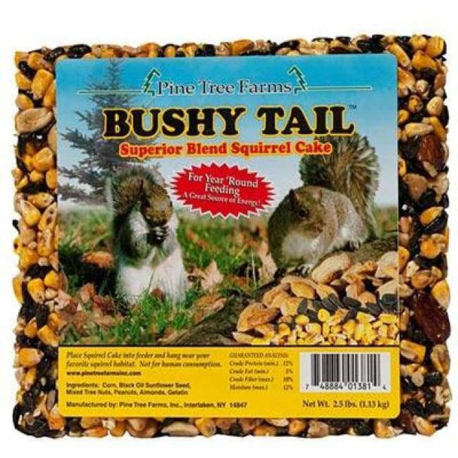 * Pine Tree Farms Bushy Tail Squirrel Cake, 2.5 Lbs, Pack Of 8 | Squirrels