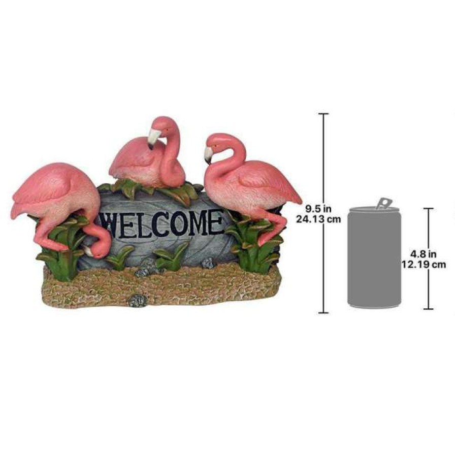 * Design Toscano Pink Flamingo Welcome Statue Lawn & Garden | Lawn & Garden