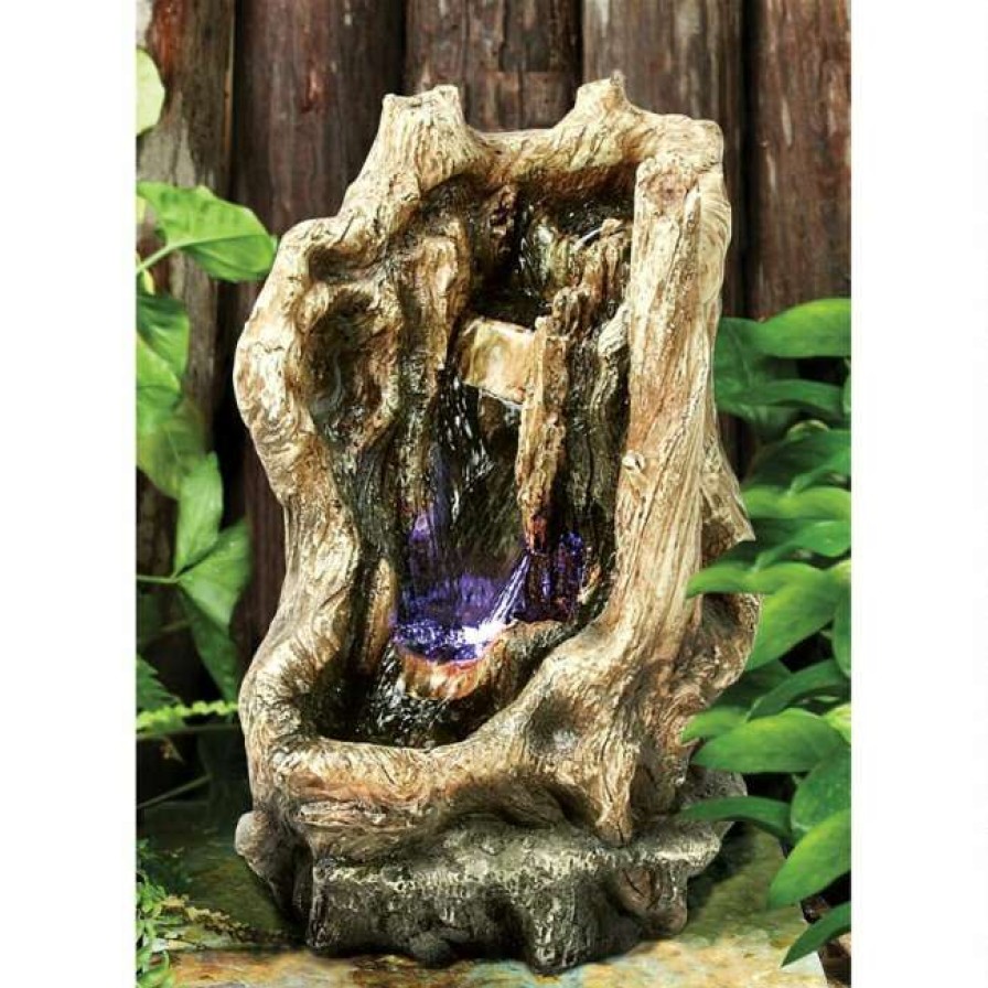 * Design Toscano Fountains Pendulum Point Cascading Illuminated Tabletop Fountain | Lawn & Garden