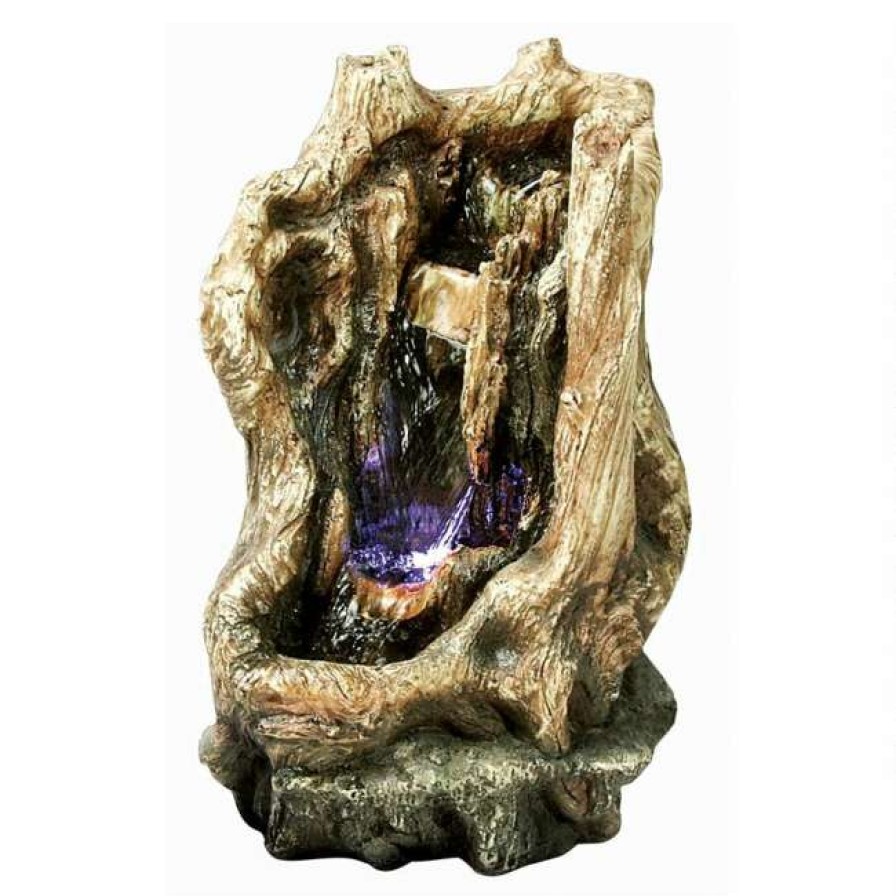 * Design Toscano Fountains Pendulum Point Cascading Illuminated Tabletop Fountain | Lawn & Garden