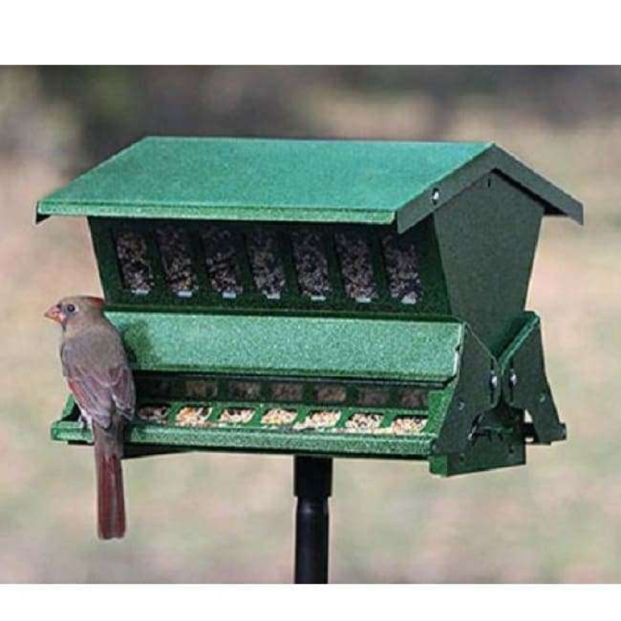 * Heritage Farms Double Sided Absolute Ii Bird Feeder With Pole & Hanger Post / Pole Mounted Feeders | Bird Feeders