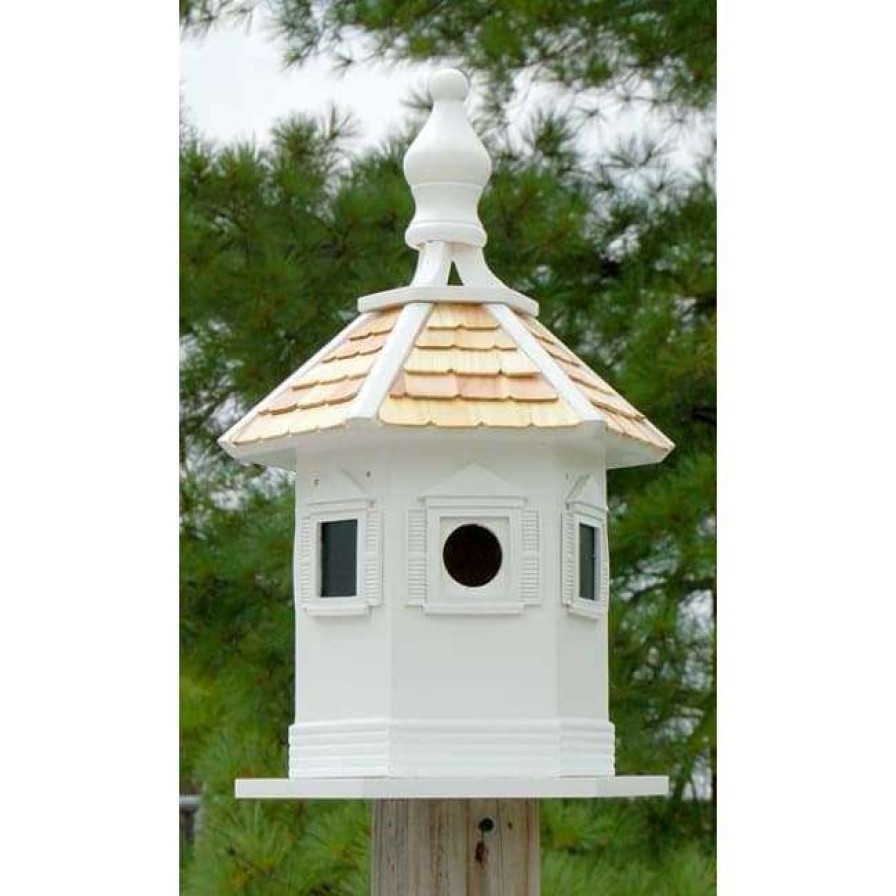 * Home Bazaar Decorative Houses Enchantment White Bird House | Bird Houses