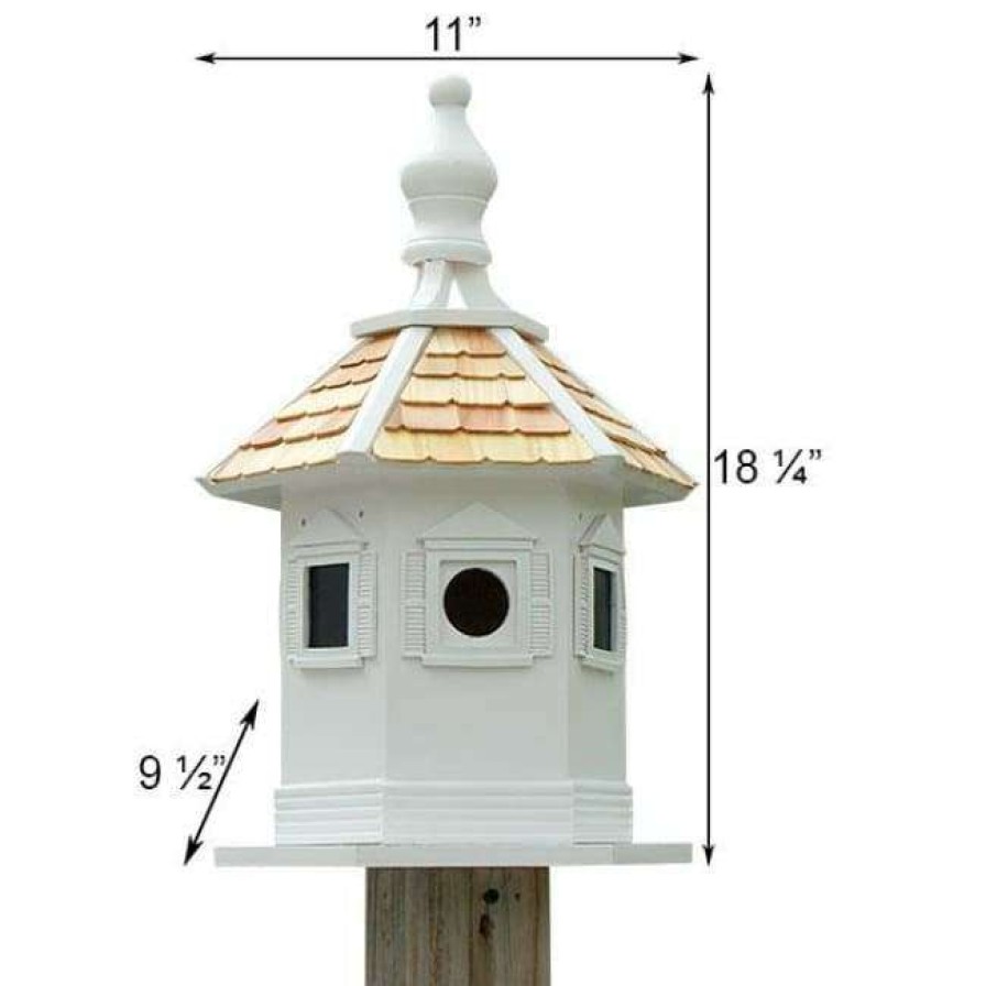 * Home Bazaar Decorative Houses Enchantment White Bird House | Bird Houses