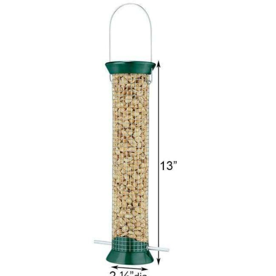 * Droll Yankees Hanging Feeders New Generation 13 Peanut Bird Feeder, Green | Bird Feeders