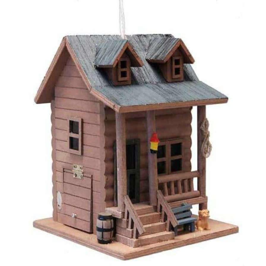 * Home Bazaar Log Cabin Bird House Decorative Houses | Bird Houses