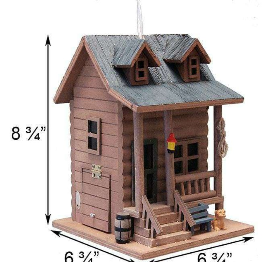 * Home Bazaar Log Cabin Bird House Decorative Houses | Bird Houses