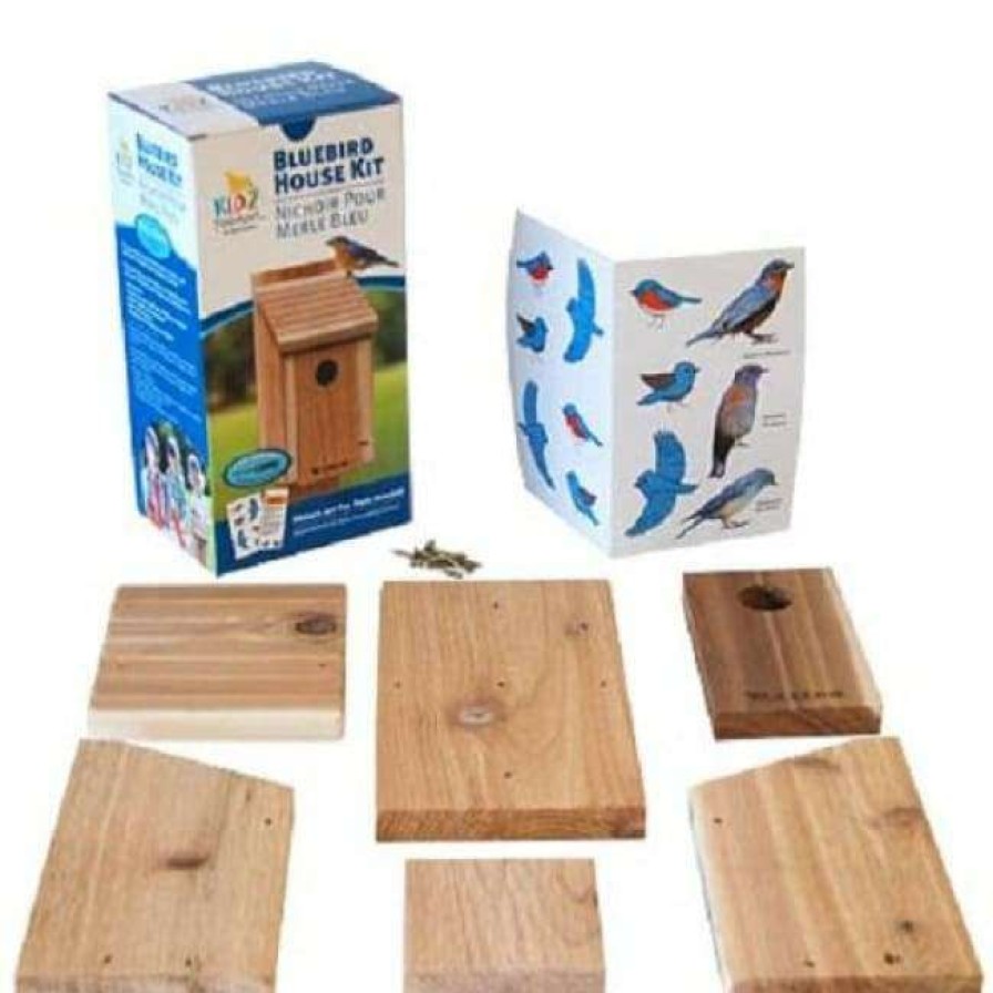 * Woodlink Post / Pole Mounted Houses Classic Bluebird House Diy Craft Kit | Bird Houses