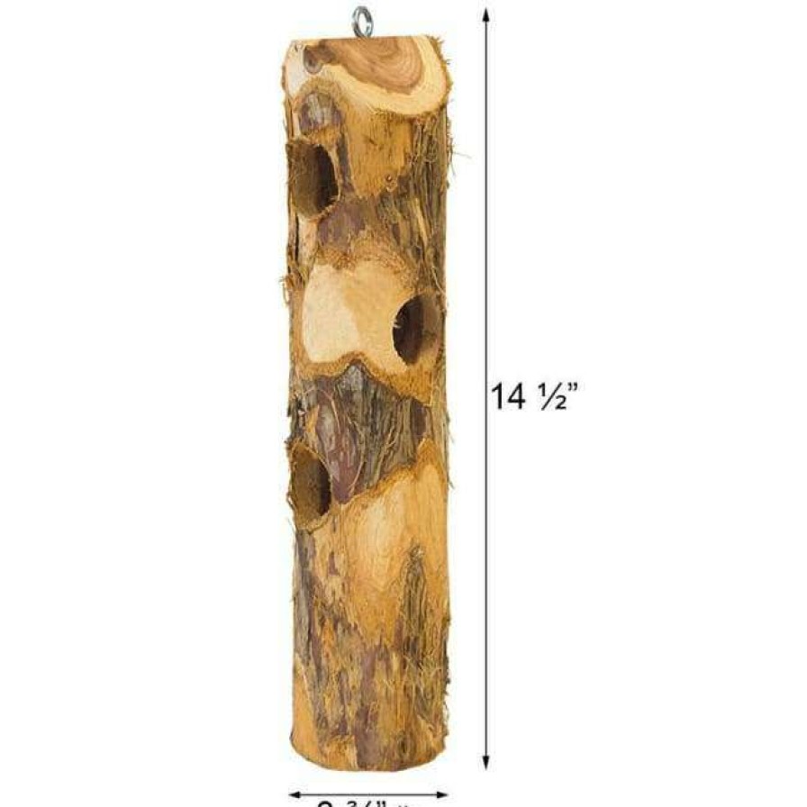 * Pine Tree Farms Hanging Feeders Hornbeam Log Jammer Suet Feeder | Bird Feeders