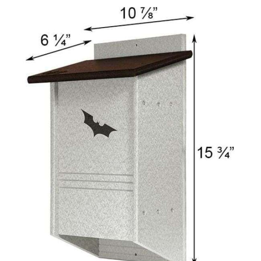 * Green Meadow Houses & Feeders Polywood Recycled Plastic Triple Chamber Bat House, 40 Bats | Bats