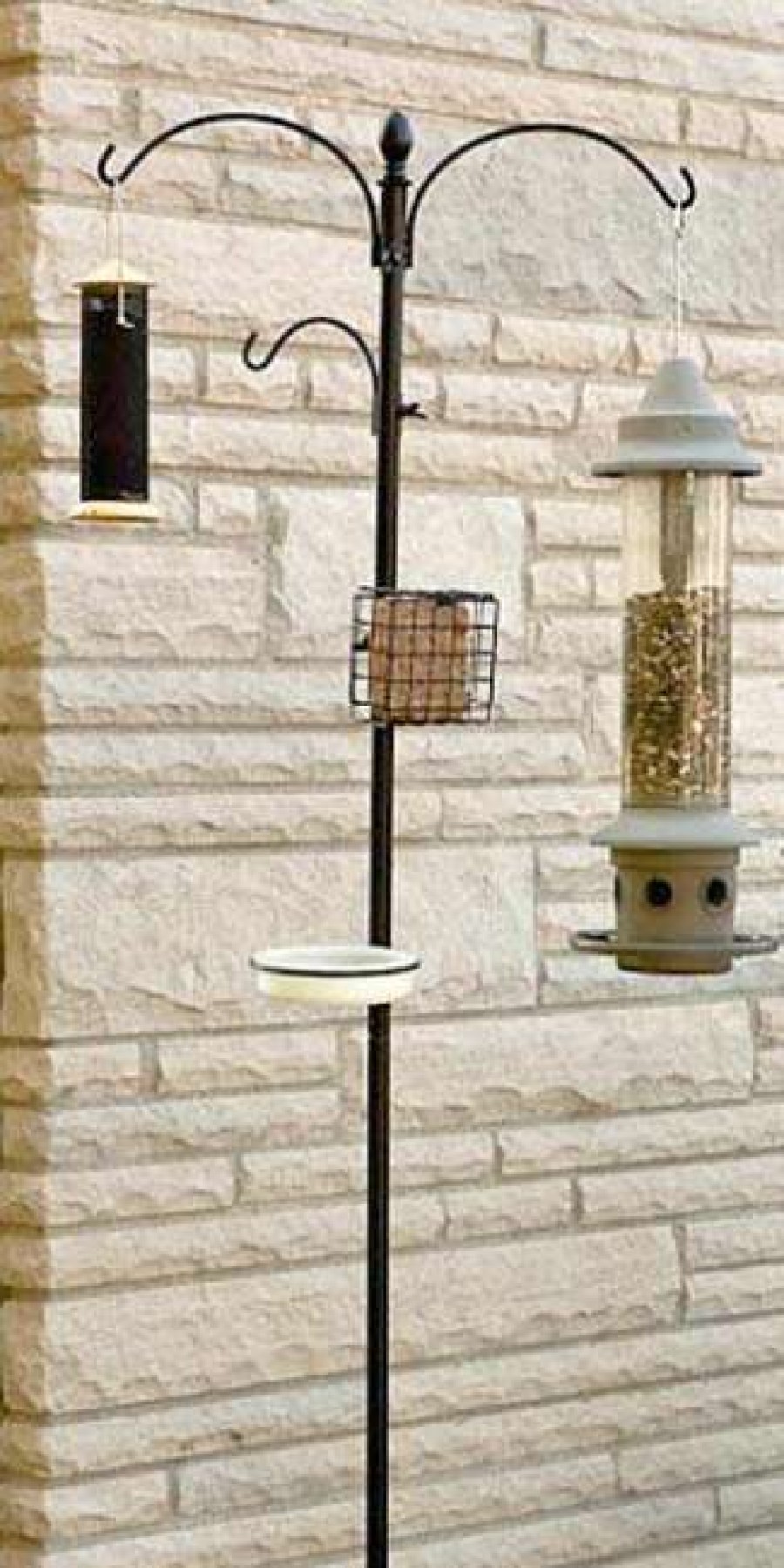 * Panacea Products Wild Bird Feeding Station Kit, Black, 7'1 | Bird Feeders