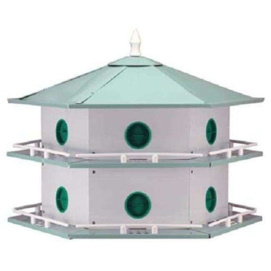 * Heath Mfg Aluminum 12-Room Deluxe Purple Martin House Post / Pole Mounted Houses | Bird Houses