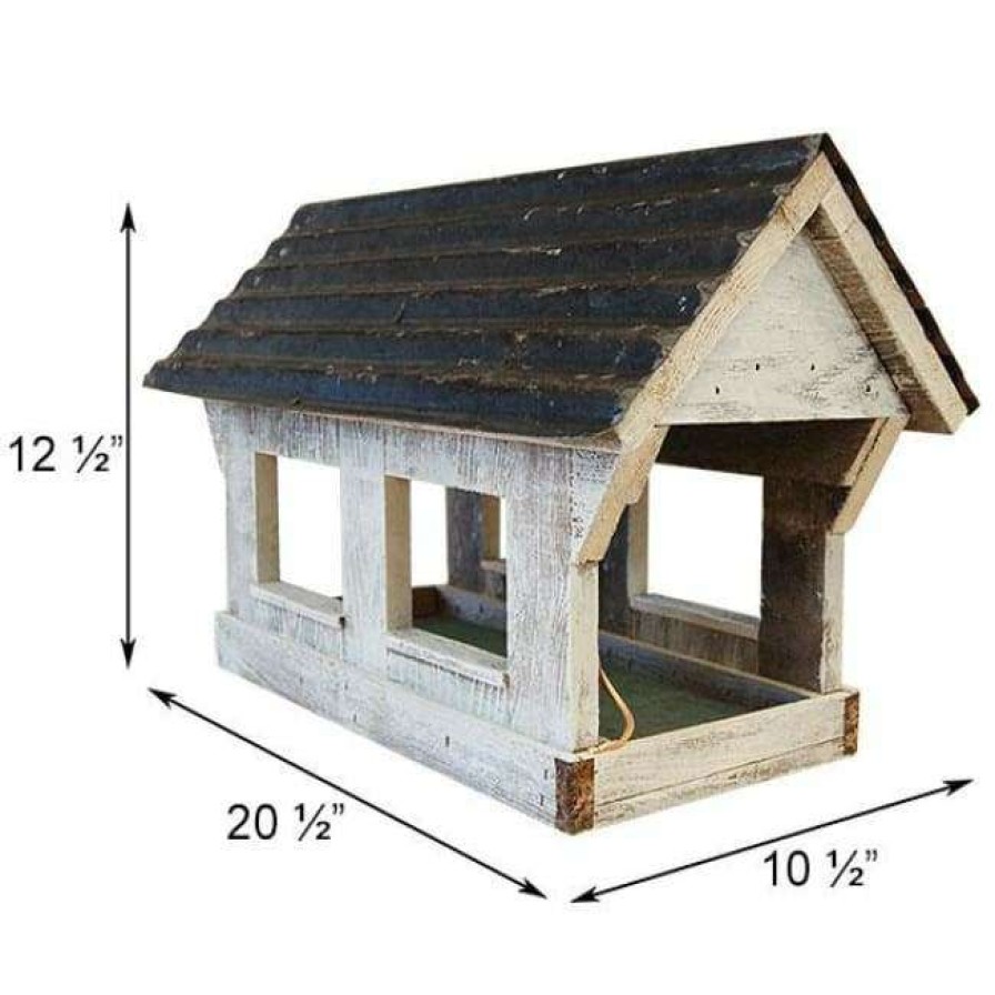 * Bird In Hand Post / Pole Mounted Feeders Covered Bridge Bird Feeder | Bird Feeders