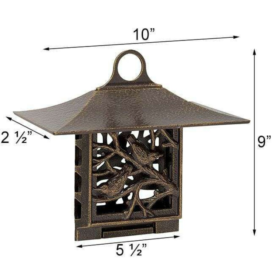 * Whitehall Products Nuthatch Bronze Colored Suet Feeder Hanging Feeders | Bird Feeders