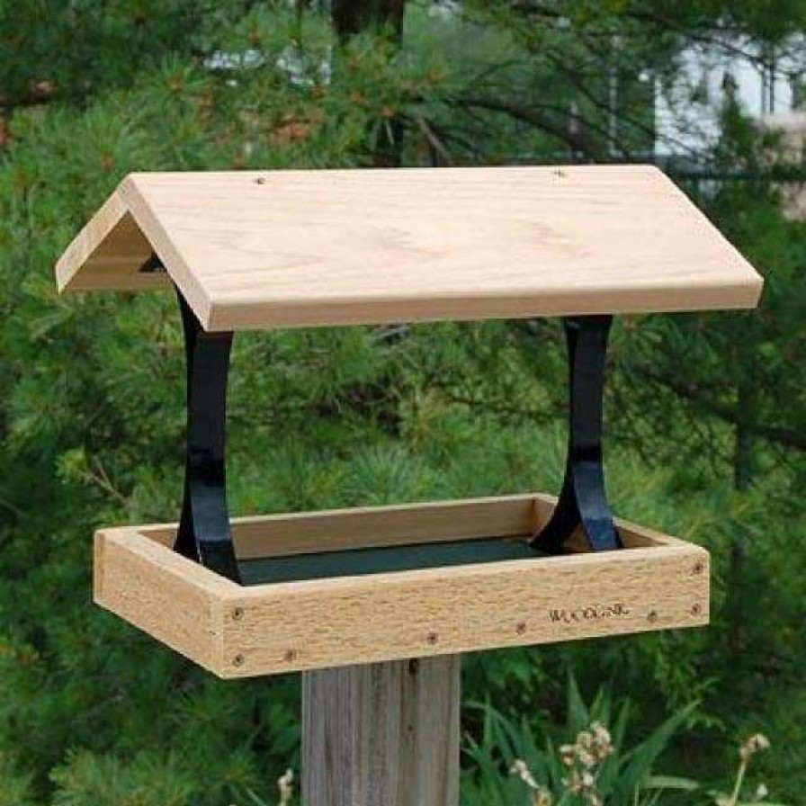 * Woodlink Post / Pole Mounted Feeders Fly Thru Platform Bird Feeder | Bird Feeders