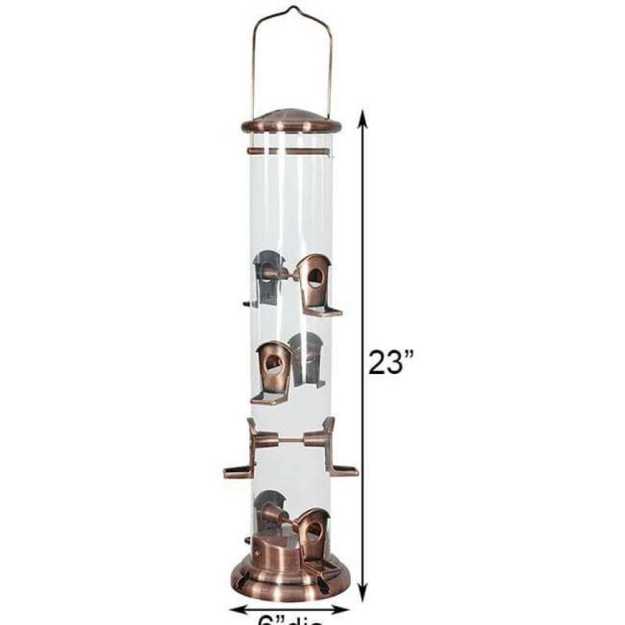 * Woodlink Hanging Feeders Copper Mega Tube Bird Feeder | Bird Feeders