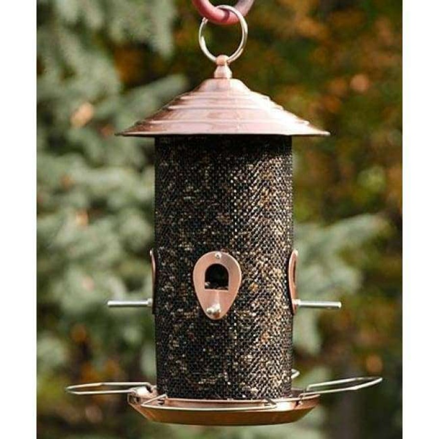 * Woodlink Hanging Feeders Copper Mixed Seed Mesh Bird Feeder | Bird Feeders