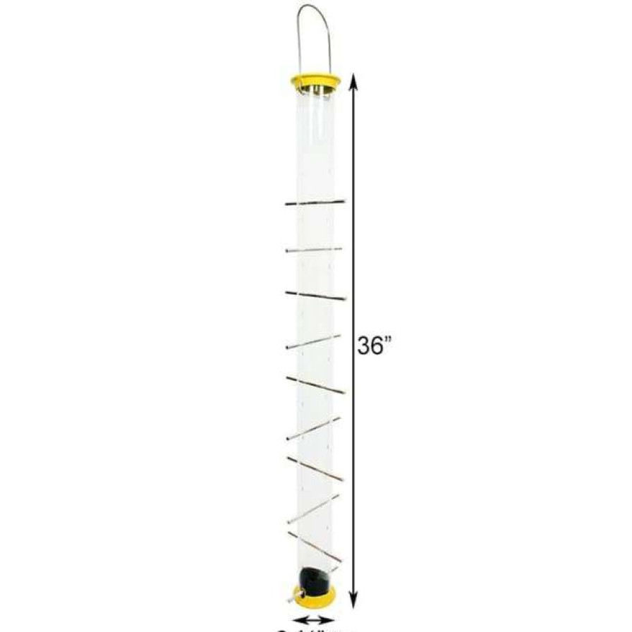 * Droll Yankees New Generation 36 Finch Flocker Bird Feeder, Yellow Hanging Feeders | Bird Feeders