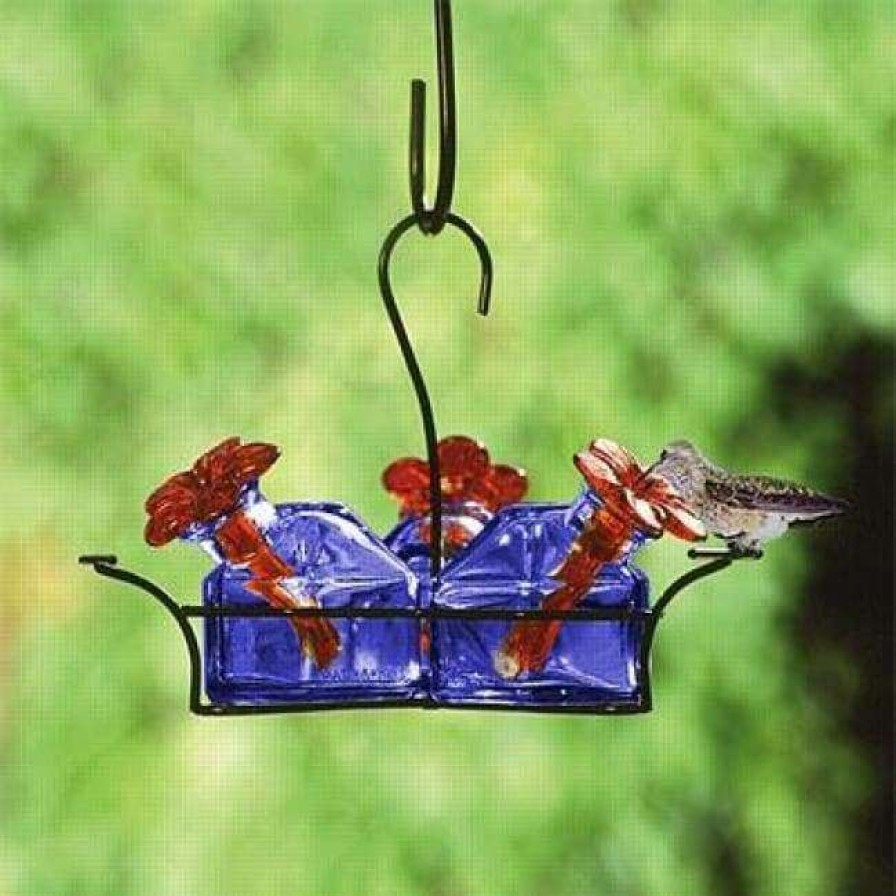 * Parasol Bouquet-3 Hummingbird Feeder, Blue Hummingbird Feeders | Bird Feeders