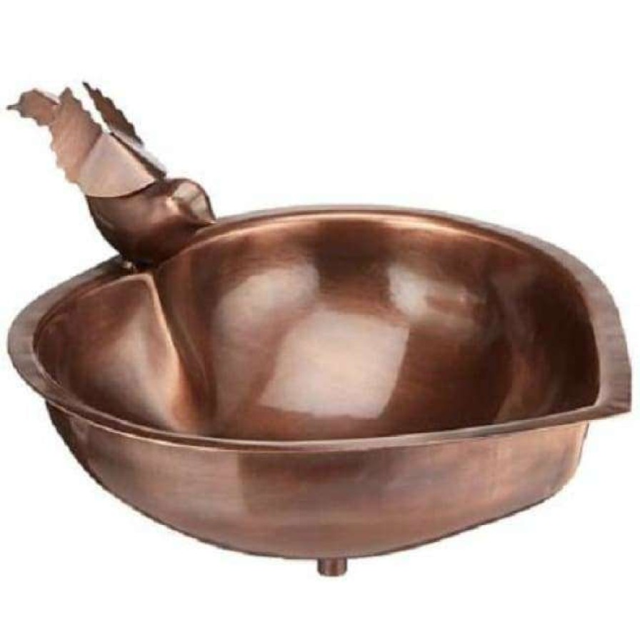 * Achla Copper Colored Heart Shaped Bird Bath | Bird Baths