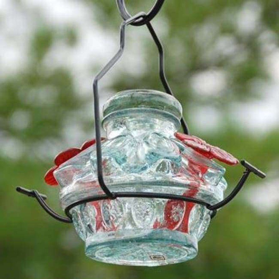 * Parasol Pot De Creme Moon And Stars Hummingbird Feeder, Clear | Bird Feeders