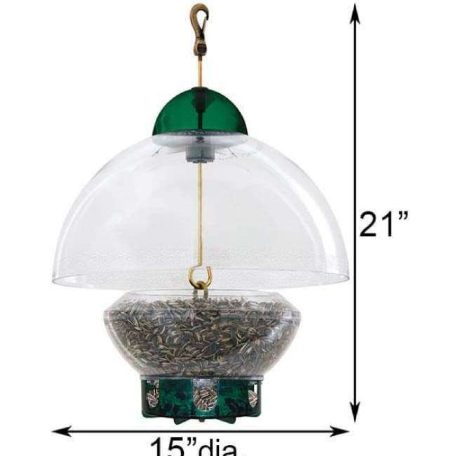 * Droll Yankees Big Top Squirrel Resistant Green Bird Feeder | Bird Feeders