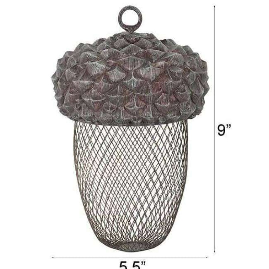 * Esschert Design Hanging Feeders Acorn Mesh Bird Feeder | Bird Feeders