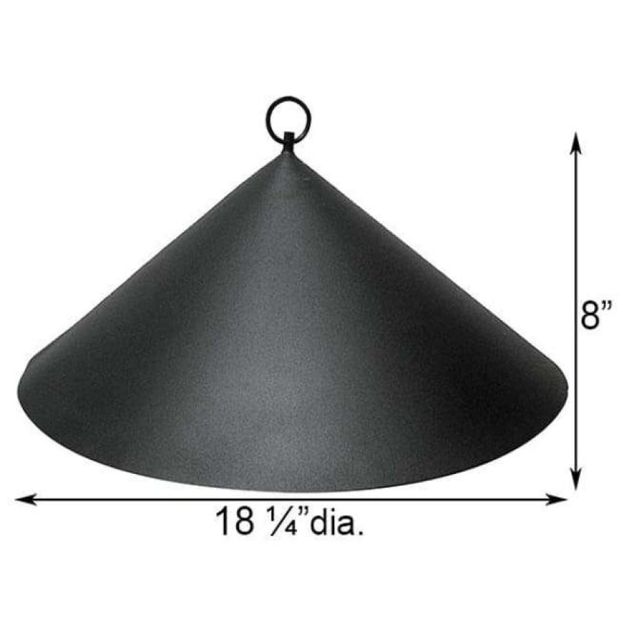 * Achla Bird Feeder Accessories Hanging Black Squirrel Baffle | Bird Feeders