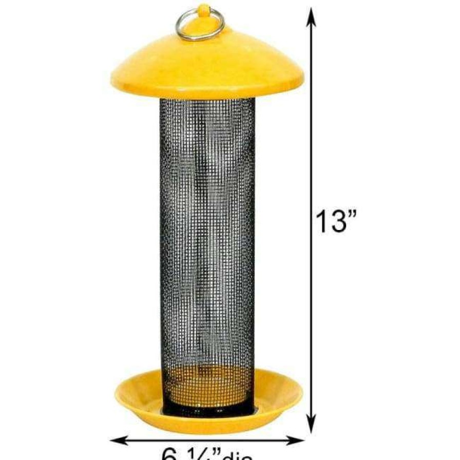 * Stokes Select Hanging Feeders Finch Screen Mesh Yellow Bird Feeder | Bird Feeders