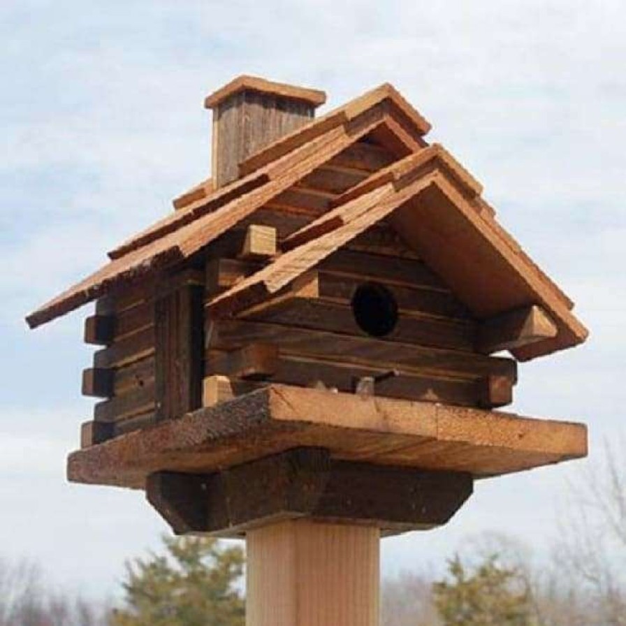 * Bird In Hand Conestoga Log Cabin Bird House | Bird Houses