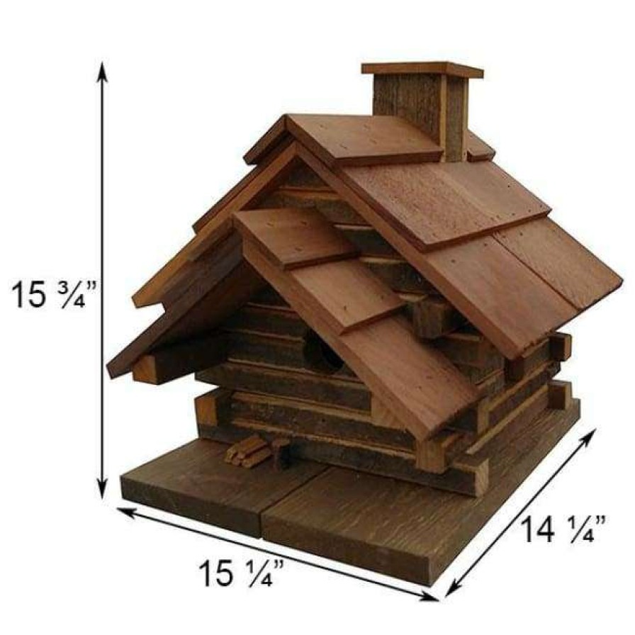 * Bird In Hand Conestoga Log Cabin Bird House | Bird Houses