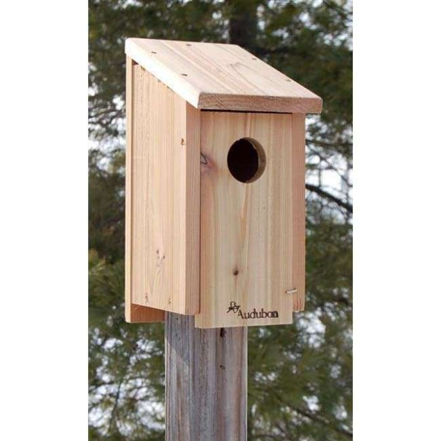 * Woodlink Post / Pole Mounted Houses Audubon Woodpecker House | Bird Houses