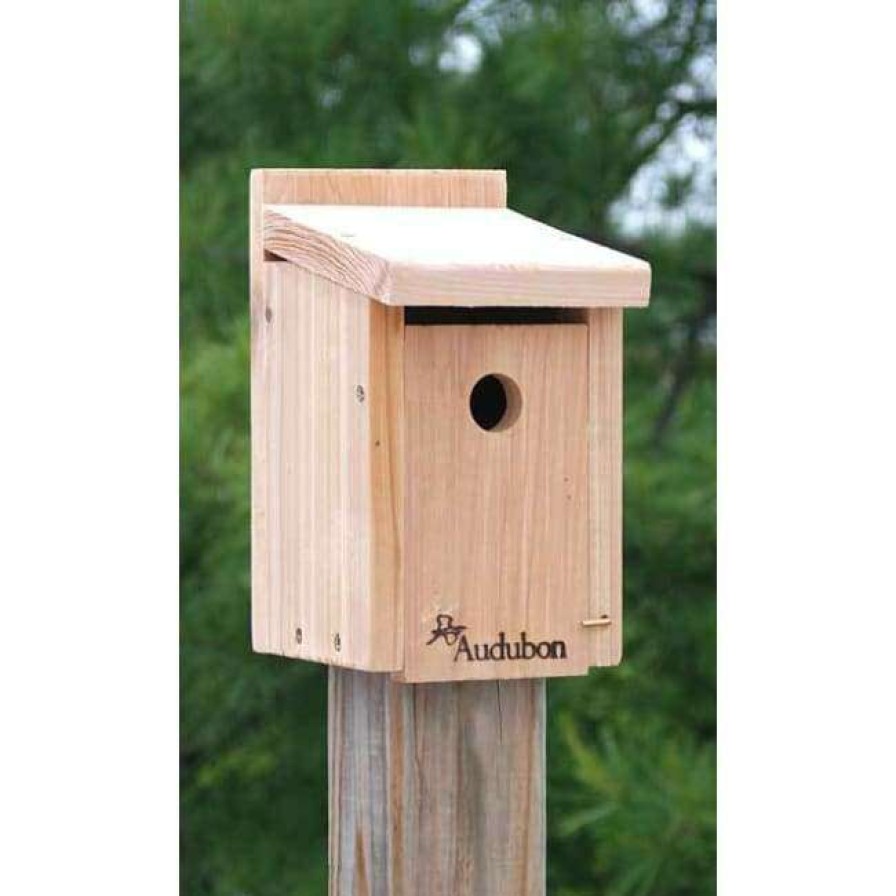 * Woodlink Post / Pole Mounted Houses Audubon Wren And Chickadee House | Bird Houses