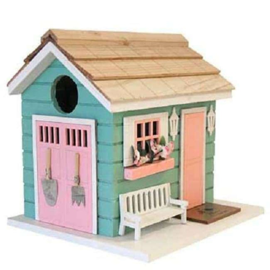 * Home Bazaar She Shed Birdhouse Post / Pole Mounted Houses | Bird Houses