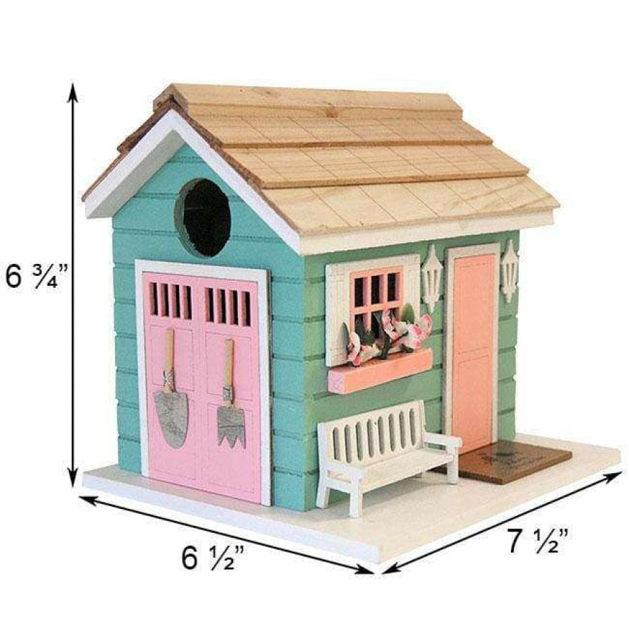 * Home Bazaar She Shed Birdhouse Post / Pole Mounted Houses | Bird Houses