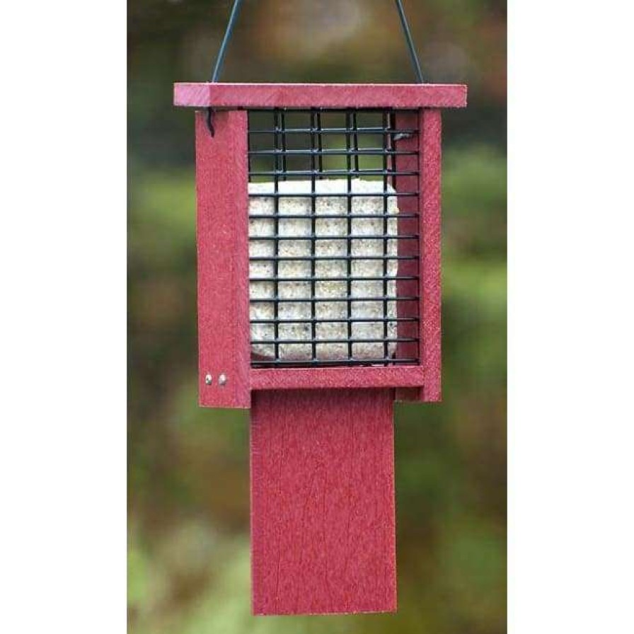 * Woodlink Going Green Suet Feeder With Tail Prop, Red Hanging Feeders | Bird Feeders