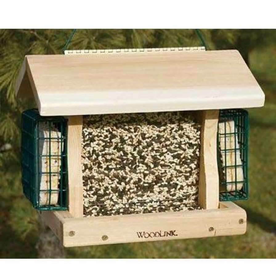 * Woodlink Hanging Feeders Professional Series Premier Cedar Seed And Suet Bird Feeder | Bird Feeders