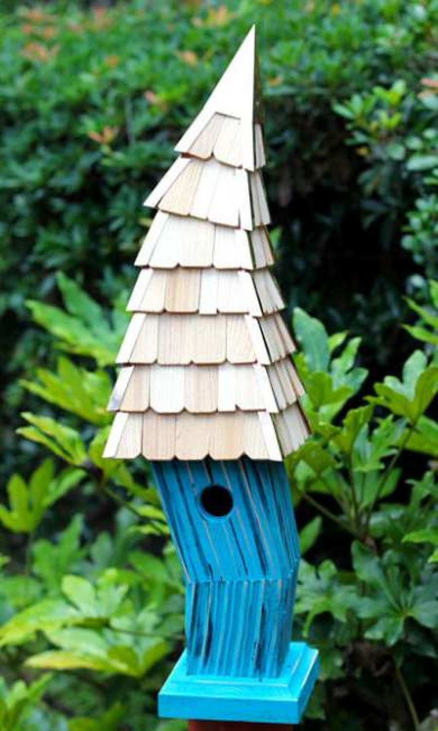 * Heartwood Birdiwampus Bird House, Turquoise Post / Pole Mounted Houses | Bird Houses