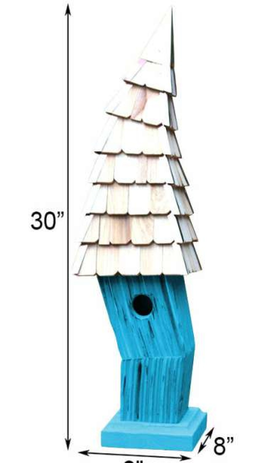 * Heartwood Birdiwampus Bird House, Turquoise Post / Pole Mounted Houses | Bird Houses