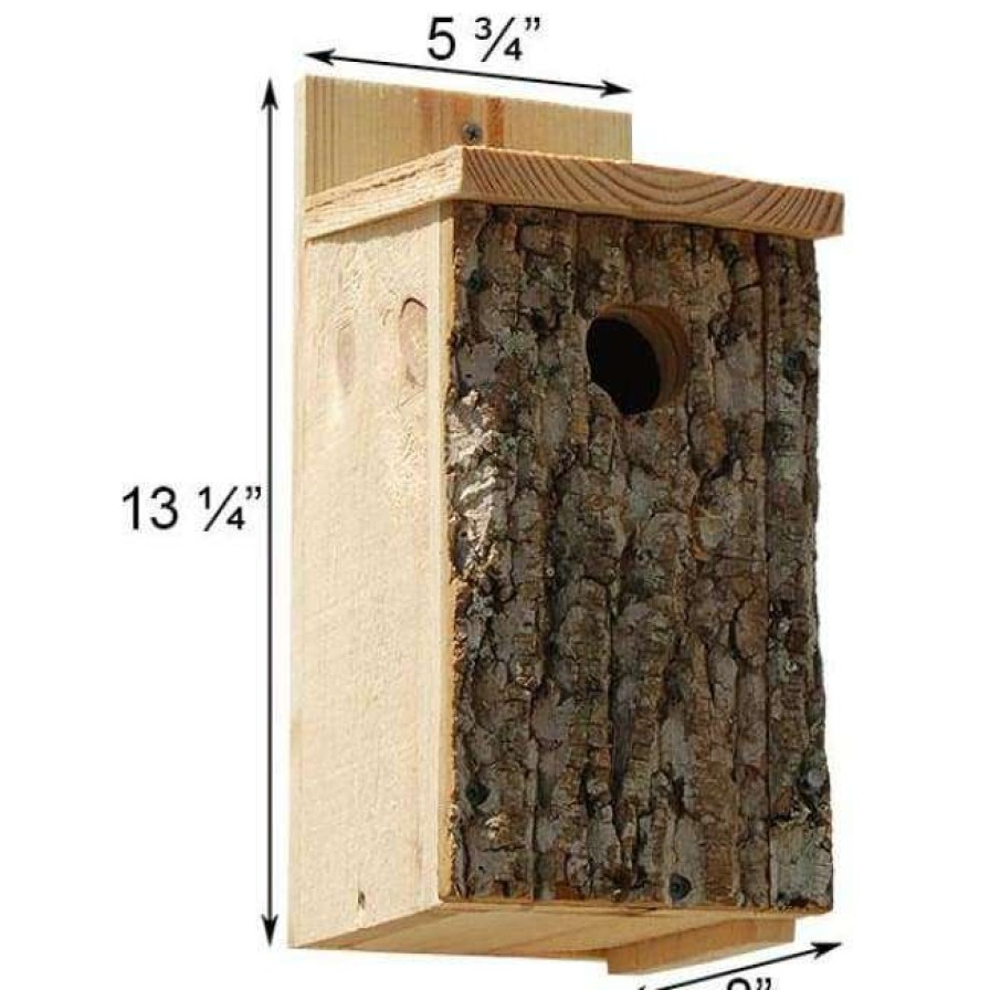 * Uncle Dunkel Bark Clad Bluebird House Post / Pole Mounted Houses | Bird Houses