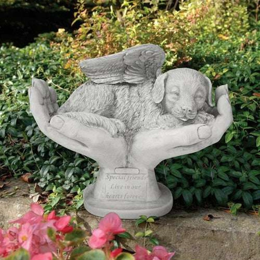 * Design Toscano In God'S Hands Dog Memorial Statue | Lawn & Garden